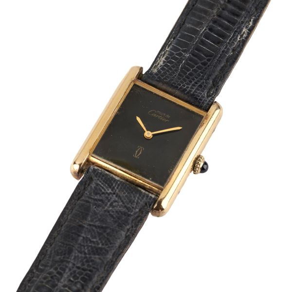 Cartier - CARTIER MUST DE CARTIER TANK VERMEIL WRISTWATCH