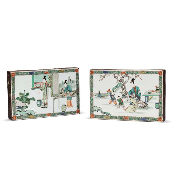 TWO PLAQUES, CHINA, QING DYNASTY, 18TH CENTURY