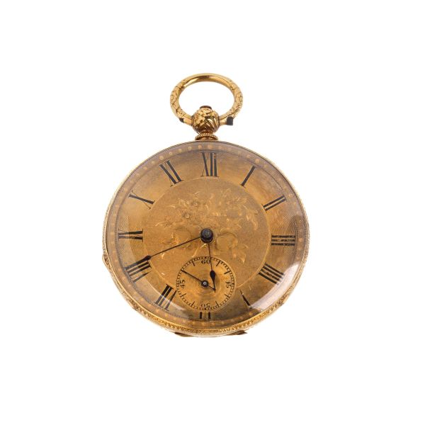 



A YELLOW GOLD POCKET WATCH
