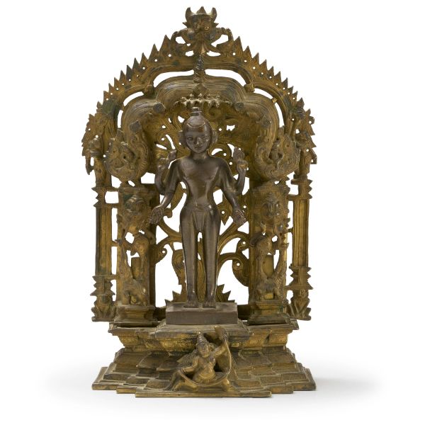 



A BRONZE JINA SHRINE, INDIA OR NEPAL, 18TH-19TH CENTURY