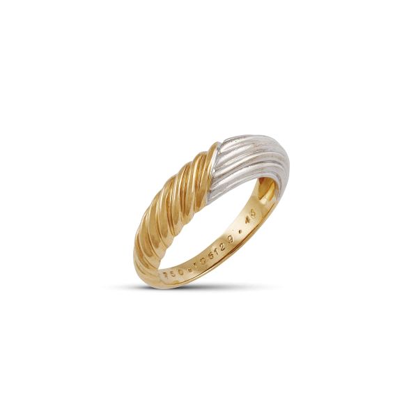 Cartier - CARTIER RING IN 18KT TWO TONE GOLD