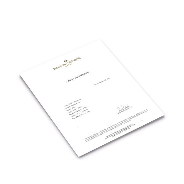 VACHERON CONSTANTIN REF. 4218 N. 2974XX IN ACCIAIO