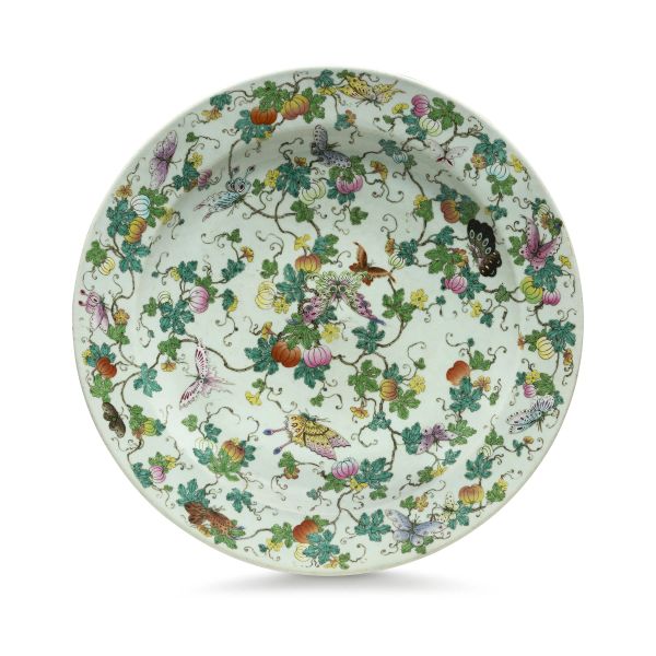 COPPIA DI PIATTI, CINA, DIANSTIA QING, FINE SEC. XVIII