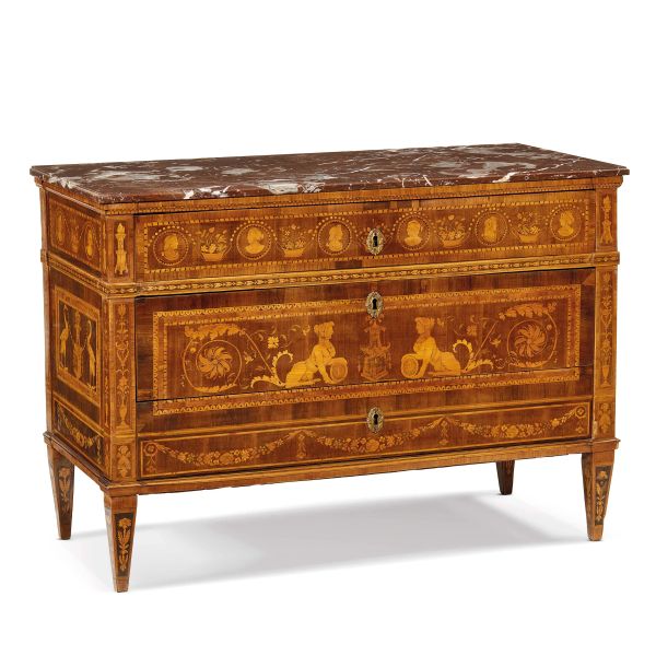 A GENOESE COMMODE, WORKSHOP OF GAETANO RENOLDI, LATE 18TH CENTURY