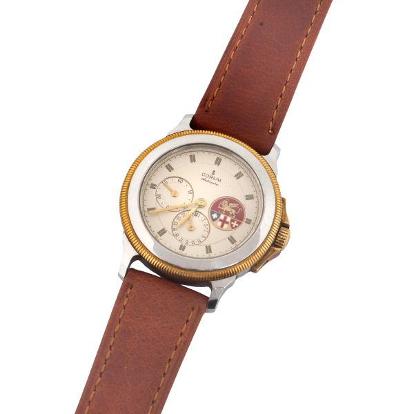 Corum - 



CORUM REPUBBLICHE MARINARE REF. 74.111.21 STAINLESS STEEL AND GOLD WRISTWATCH