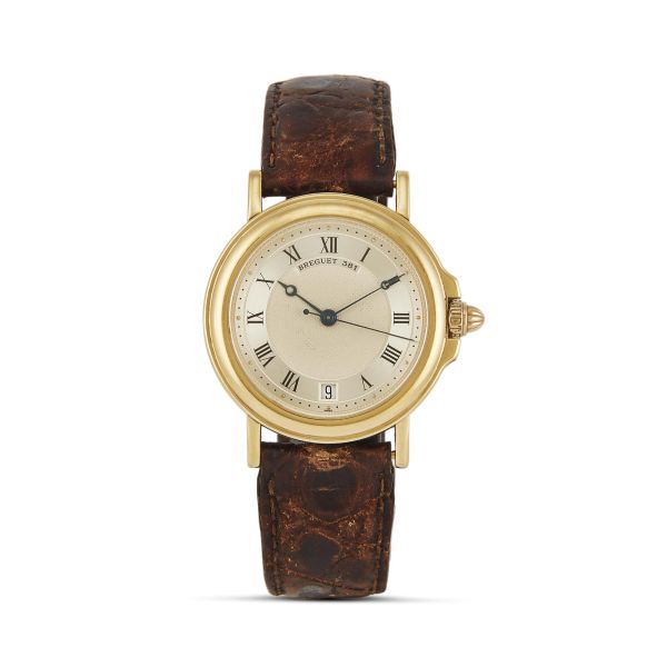 BREGUET MARINE YELLOW GOLD WRISTWATCH