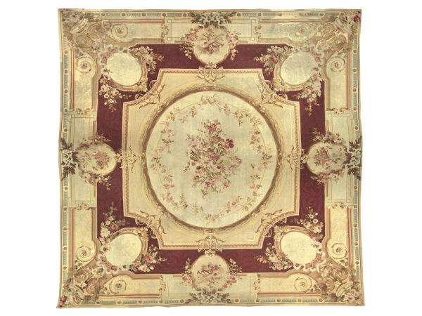 A LARGE FRENCH AUBUSSON CARPET, 19TH CENTURY