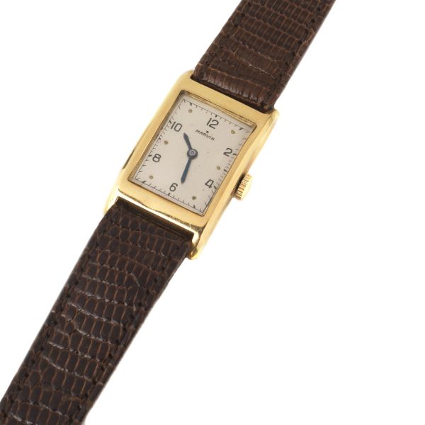 MARVIN YELLOW GOLD AND METAL WRISTWATCH N. 6960XX