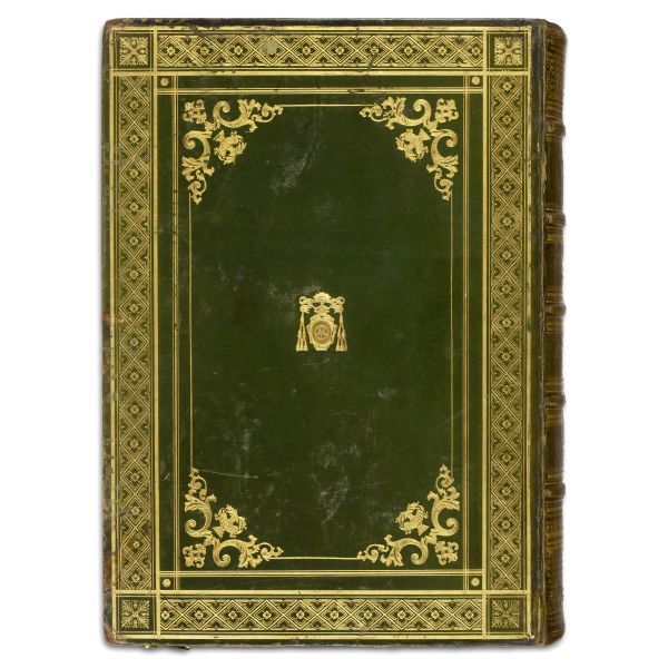 Splendido esemplare di legatura romana alle armi cardinalizie