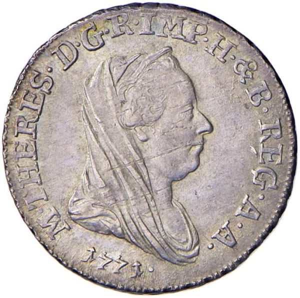 MILANO. MARIA TERESA D&rsquo;ASBURGO (1740-1780) 20 SOLDI 1771