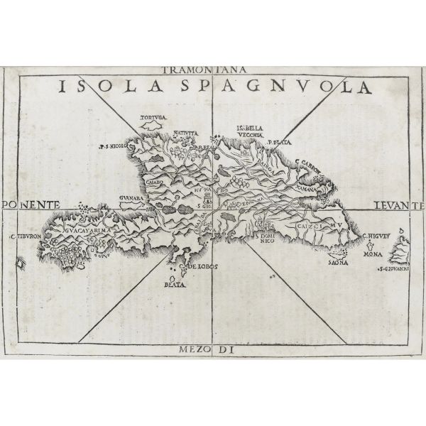 Ramusio, Giovanni Battista. Copia di studio del solo volume terzo, mancante di alcune carte e con marginali difetti, delle Navigationi et viaggi di Ramusio stampate a Venezia dai Giunti nel 1556.