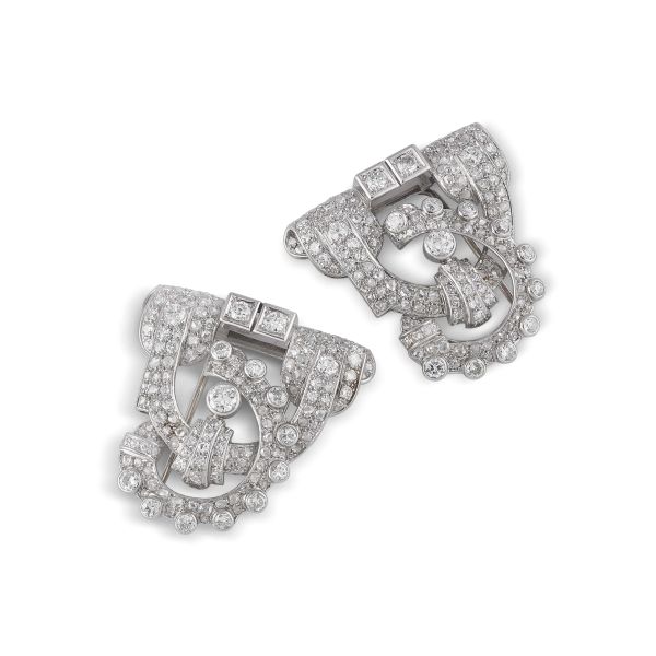 SPILLA A DOPPIA CLIP CON DIAMANTI
