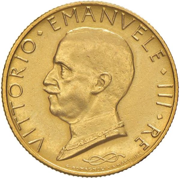      SAVOIA. VITTORIO EMANUELE III (1900-1943) 100 LIRE ITALIA SU PRORA 1931 IX 