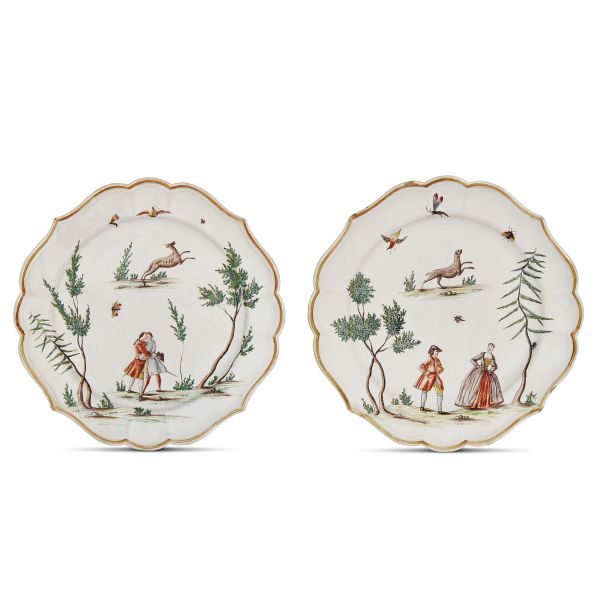 



A PAIR OF FELICE AND GIUSEPPE MARIA CLERICI DISHES, MILAN, 1756-1780