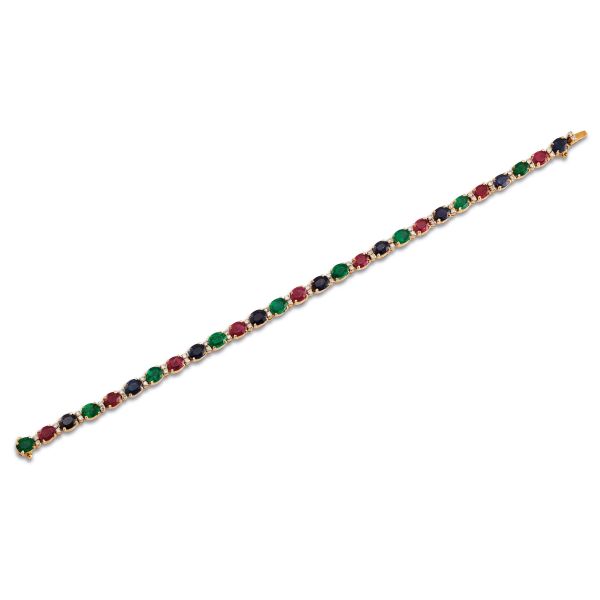 



MULTI-GEM BRACELET IN 18KT YELLOW GOLD