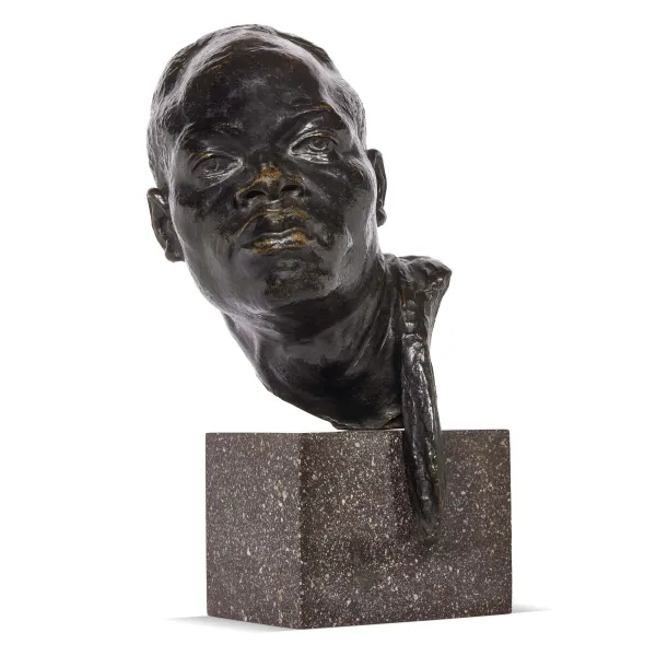 Armando Violi, Head, patined bronze