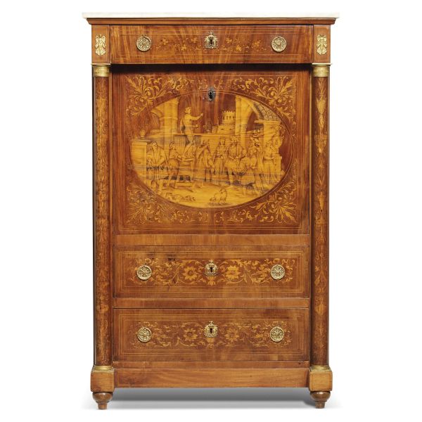 A TUSCAN SECRETAIRE &Agrave; ABATTANT, 19TH CENTURY