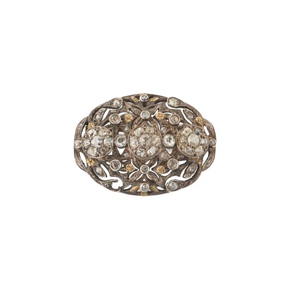 SPILLA CON DIAMANTI TAGLIO ANTICO