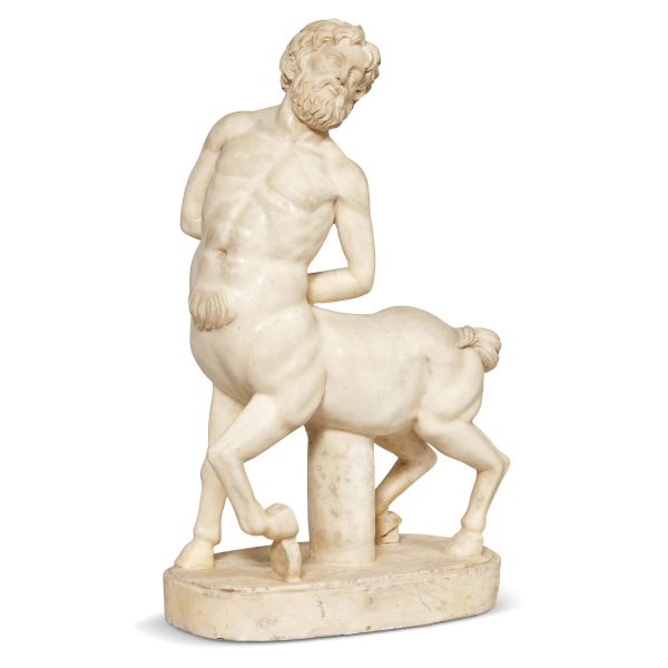 Roman, Neoclassical period, A centaur, marble,     cm 60x38x18