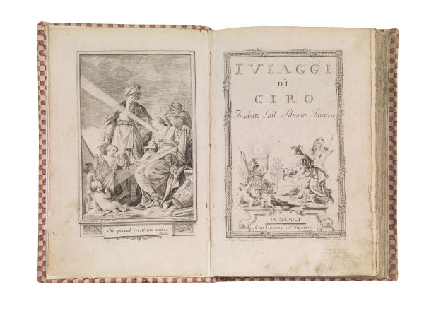 (Massoneria - Napoli) RAMSAY, Andrew Michael. I Viaggi di Ciro tradotti dall&rsquo;idioma francese. In Napoli, (1753).
