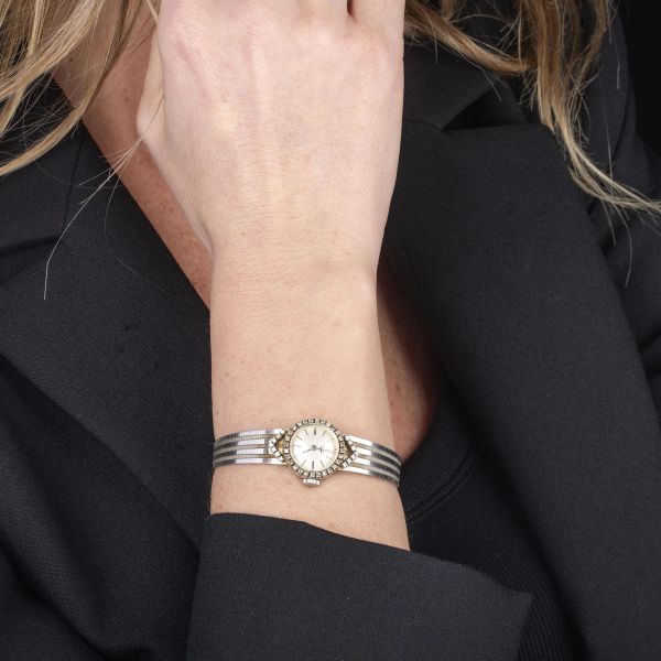 LONGINES OROLOGIO DA DONNA IN ORO BIANCO E DIAMANTI