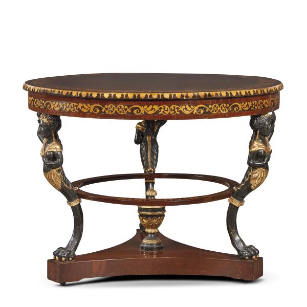 A CENTRAL-ITALIAN TABLE, FIRST HALF XIX CENTURY