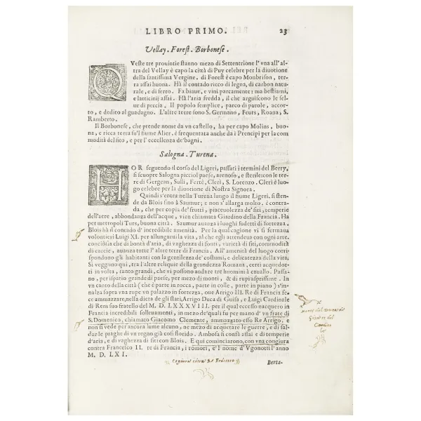 Botero, Giovanni. Delle relationi universali... Parte prima. Roma, Ferrari, 1591.