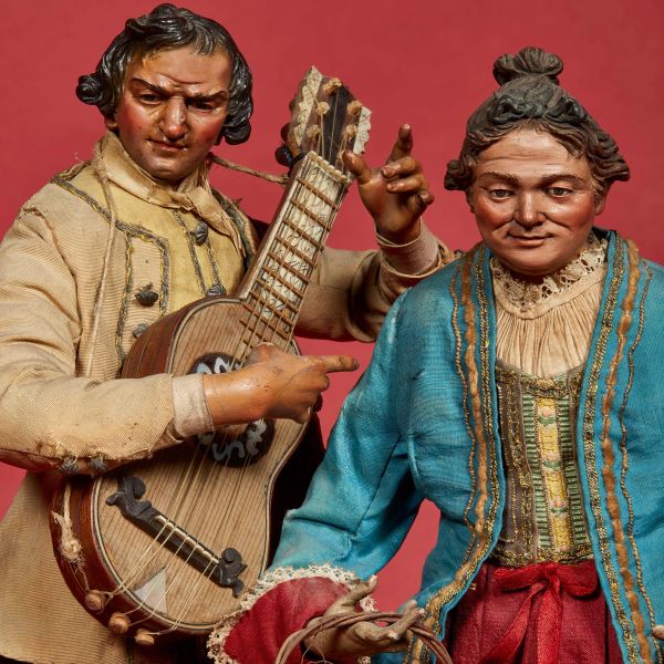 POPOLANA CON CESTO DI FRUTTA, NAPOLI, SECOLO XVIII