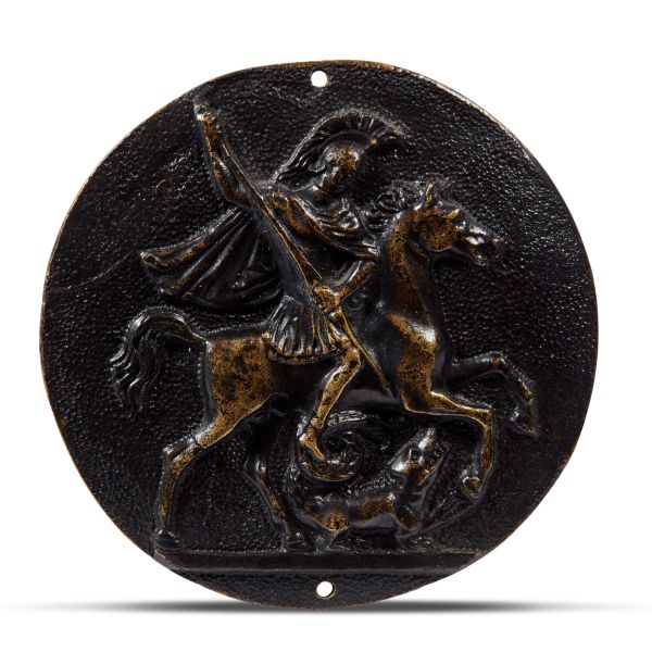 



Northern Italy, 18th century, Saint George and the Dragon, bronze