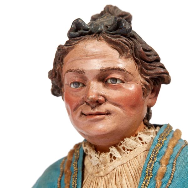 POPOLANA CON CESTO DI FRUTTA, NAPOLI, SECOLO XVIII