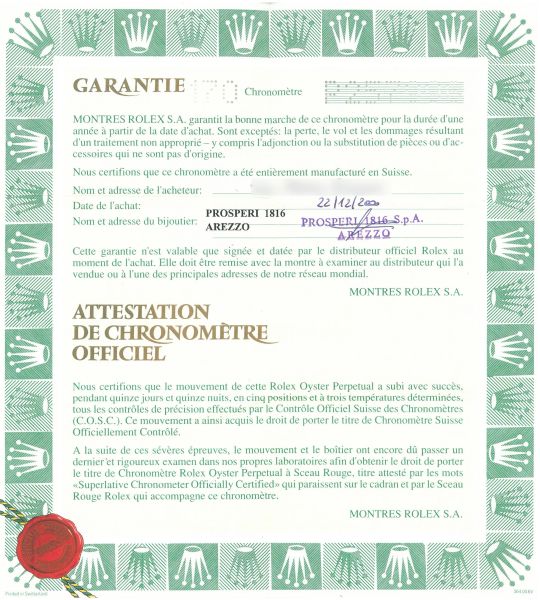 ROLEX YACHT-MASTER REF. 16622 N. P2579XX ANNO 2000