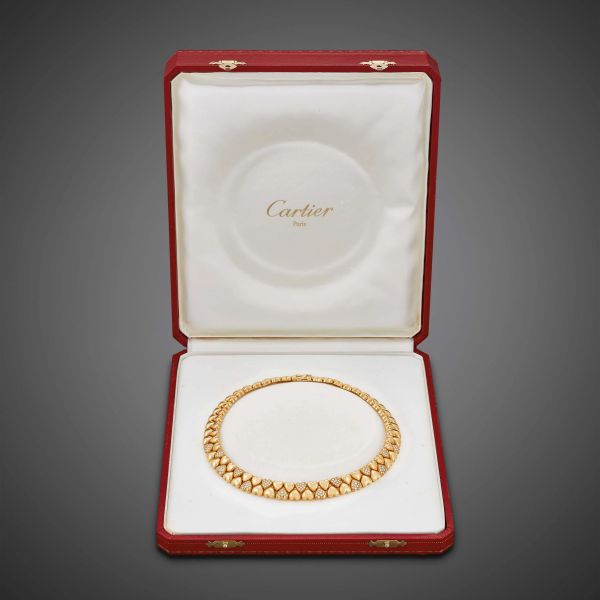 CARTIER GIROCOLLO DOPPIO CUORE CON DIAMANTI