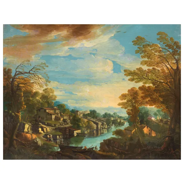 



RIVER LANDSCAPE WITH FIGURES