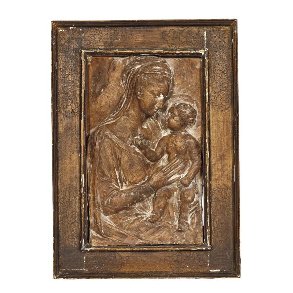 



Alceo Dossena, Madonna with Child, terracotta relief
