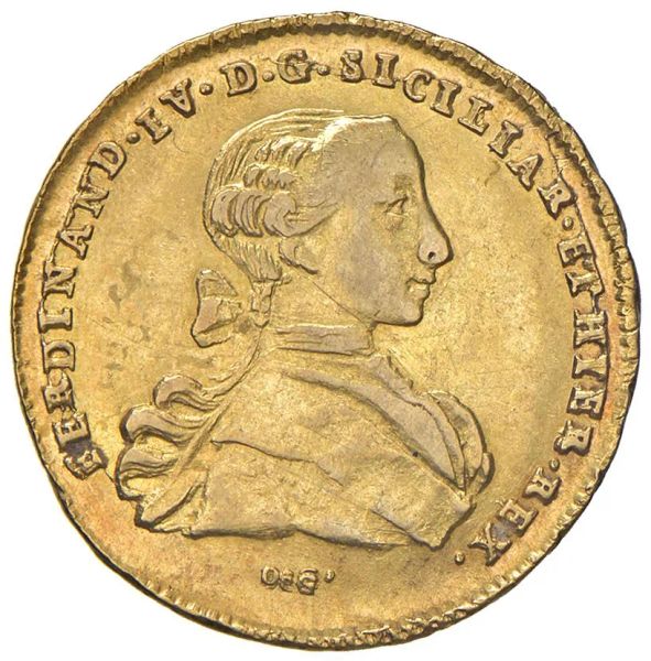      NAPOLI. REGNO DELLE DUE SICILIE. FERDINANDO IV DI BORBONE (1759-1816) 6 DUCATI 1767 