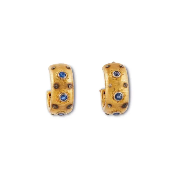 



SAPPHIRE CLIP EARRINGS IN GOLD AND SILVER