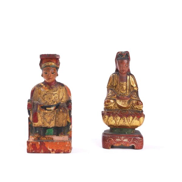 THREE STATUE, CHINA, LATE QING DYNASTY, 19TH-20TH CENTURIES