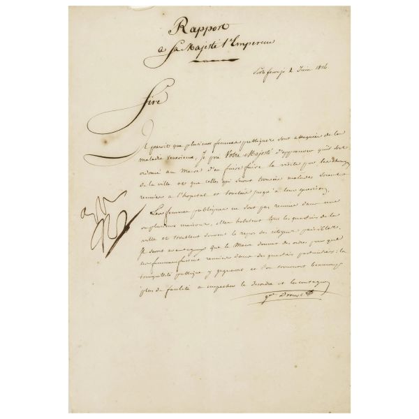 The French Emperor against the “French sickness”