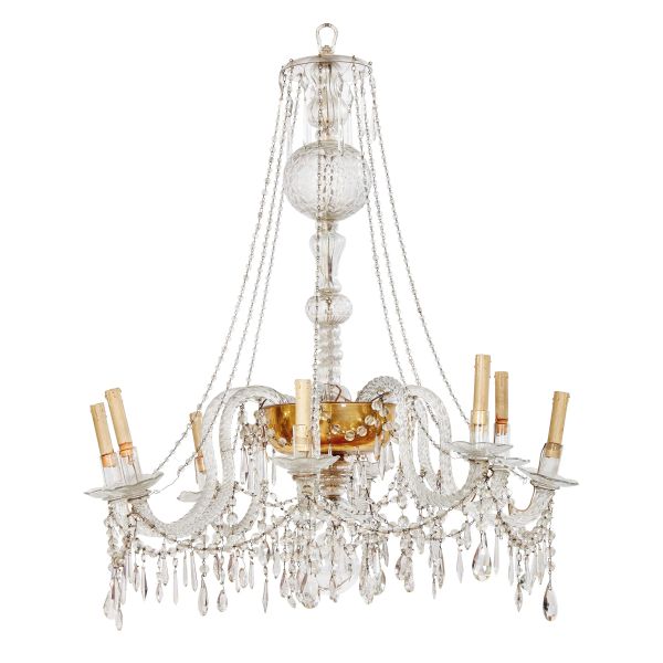 



A TUSCAN CHANDELIER, 19TH CENTURY