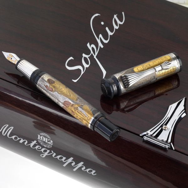 MONTEGRAPPA "SOPHIA" EDIZIONE LIMITATA PENNA STILOGRAFICA N. 264/1200 IN ARGENTO