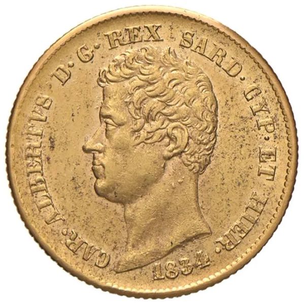 SAVOIA CARLO ALBERTO (1831-1849) 20 LIRE 1834 Genova