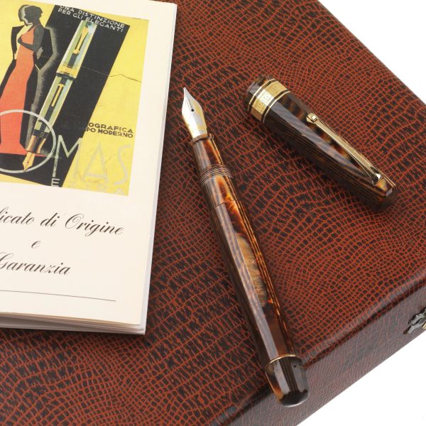 OMAS EXTRA MARBLE BROWN FOUNTAIN PEN, 1991