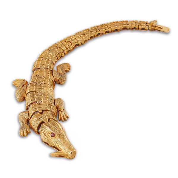 



CROCODILE-SHAPED BRACELET IN 9KT GOLD
