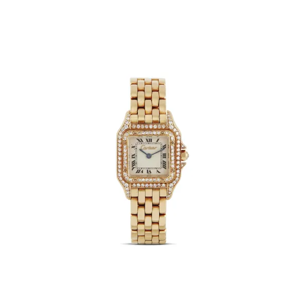 Cartier - 



CARTIER PANTHERE SMALL SIZE YELLOW GOLD AND DIAMONDS LADY'S WRISTWATCH