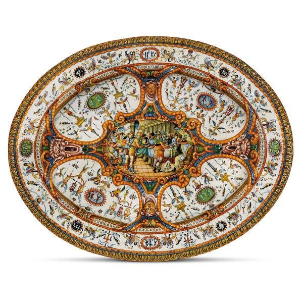 VASSOIO DA PARATA, BOTTEGA DEI FONTANA, URBINO, 1565-1575 CIRCA