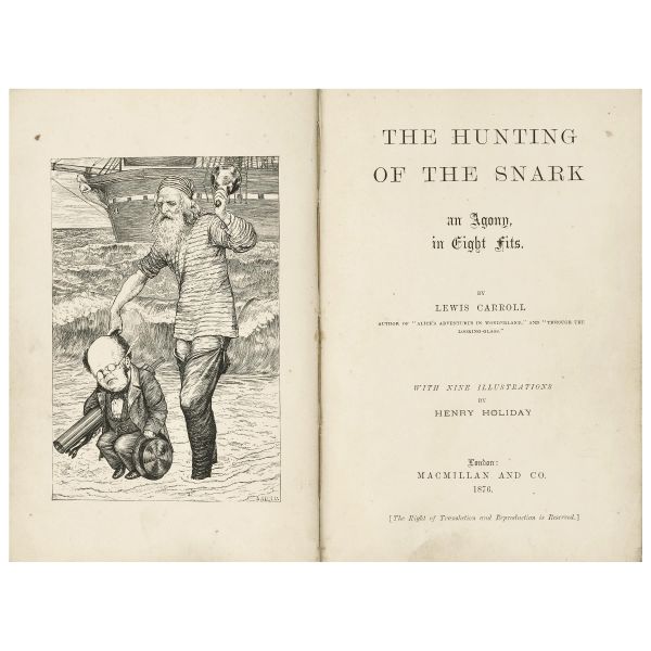 Carroll, Lewis. The hunting of the snark. Londra, Macmillan, 1876. 