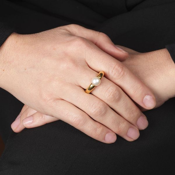 CARTIER ANELLO CON PERLA