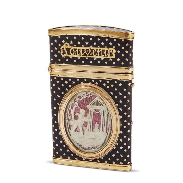 A FRENCH DANCE-CARD CASE, LATE 18TH CENTURY