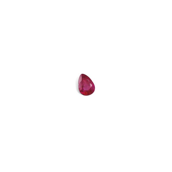 PEAR SHAPED BURMA RUBY