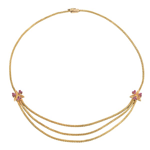 



RUBY MULTI-STRAND NECKLACE IN 18KT YELLOW GOLD